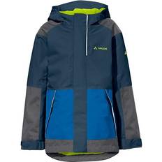 Reflektoren Regenjacken Vaude Kid's Caprea 2l Jacket - Dark Sea/Green