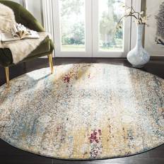 Hauteloom Arias Beige Blue Washable Area Rug