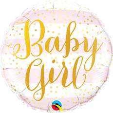 Qualatex 18" Foil Balloon Baby Girl Pink Stripes