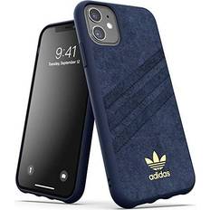 Adidas phone case Adidas Originals Collegiate Royal Molded Ultra-Suede Phone Case for iPhone 11, Drop- and Scratch-Resistant Phone Case