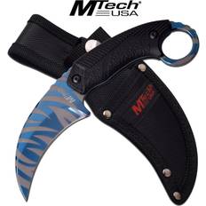 Tactical Neck Knife Rite Edge 7.5 Overall Rainbow Blade Karambit Black +  Sheath