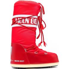 Rot Hohe Stiefel Moon Boot Icon - Red