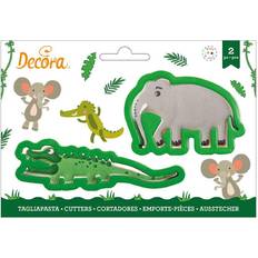 Decora crocodile and elephant Utstikker