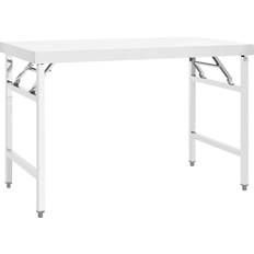 Work Benches vidaXL Kitchen Folding Work Table 120x60x80 cm Stainless Steel
