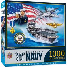 Classic Jigsaw Puzzles MasterPieces 1000 Piece Jigsaw Puzzle for Adults U.S Navy 19.25 x26.75