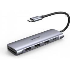 Ugreen USB 3 - USB-C USB-hubber Ugreen 6-in-1 USB C