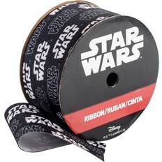 Offray 154470 Star Wars Ribbon 1-1/2"X9' Black & White