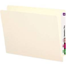 Envelopes & Mailing Supplies Smead 24109 Folders, Straight Cut, Reinforced End Tab, Letter, Manila, 100/Box