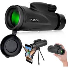 Monoculars Monocular Telescope with Low Night Vision for Adults Kids,12X50 High Power Mini Zoom Monoculars with Smartphone/iPhone Adapter Tripod,Gifts for Bird Watching Hunting Camping Traveling Star Sports