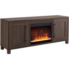 Fireplaces Miller TV Stand with Crystal Fireplace