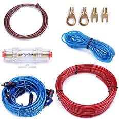 Subwoofer kit Muzata 10 Gauge Amplifier Installation Kit with RCA Interconnect and Speaker Wire, Car Audio Subwoofer Wire, AMP Wiring, Auto Audio Cables