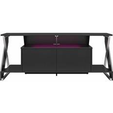 Gaming tv stand Ntense Xtreme Gaming Console, TV Stand & LED Light Kit Set, Black