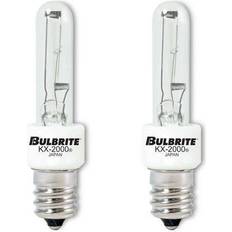 Bulbrite KX-2000 20-Watt T3 Krypton/Xenon Light Bulb with Candelabra Screw (E12) Base, Clear, 2700K (2-Pack)