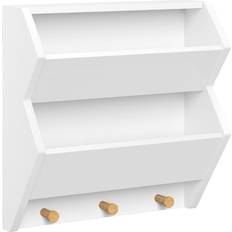 Storage Option Shelves RiverRidge Kid's Catch-All Wall Shelf with 3 Hooks