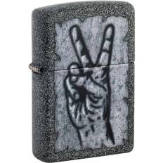 Zippo Graffiti Peace Iron Stone Pocket Lighter