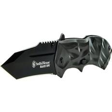 Hunting Knives Smith & Wesson Black Ops SWBLOP3T 7.7in S.S. Assisted Opening 3.4in Tanto Point Blade Handle Tactical, Survival EDC Hunting Knife