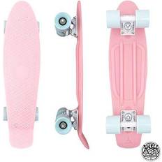 Cruisers Swell Skateboards 22 inch and 28 Inch Plastic Retro Mini Cruiser Complete Skateboard for Beginners, Boys, Girls, Youths, Teens, Adults, and College Students. (Coral 22”