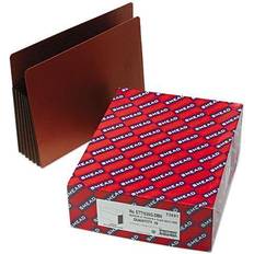 5 1/4" Exp File Pockets, Straight Tab, Letter, Brown, 10/Box