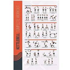 Weights FitMate Kettlebell Workout Exercise Poster -Home Gym Decor (16.5 x 25