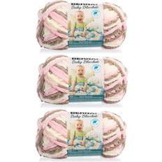  Bernat Baby Blanket Yarn (3-Pack) Pink Blue 161103-3305