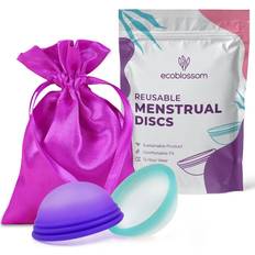 Best Menstrual Cups Ecoblossom Reusable Menstrual Disc - Set of 2 Menstrual Cup Soft Period Disc