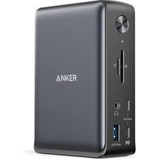 Anker Chargers Batteries & Chargers Anker Docking Station, PowerExpand 13-in-1 USB-C Dock for USB-C Laptops, 85W Charging for Laptop, 18W Charging for Phone, 4K HDMI, 1Gbps Ethernet