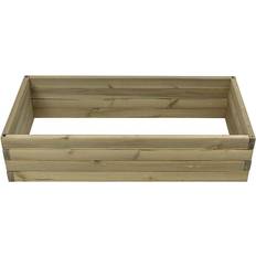 Outdoor Planter Boxes LuxenHome Winsome Raised Beds Brown Raised