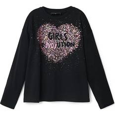 Desigual Kid's Alba T-shirt - Black (22WGTK05)