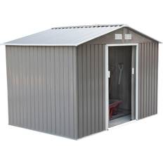 Metal garden shed OutSunny 845-031GY (Building Area 57.33 sqft)