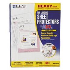 Stretch Films Heavyweight Polypropylene Sheet Protector, Clear, 2" 11 x 8 1/2, 50/BX