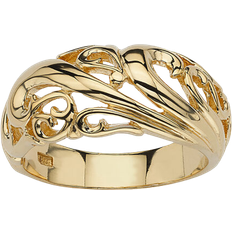PalmBeach Swirling Cutout Dome Ring - Gold