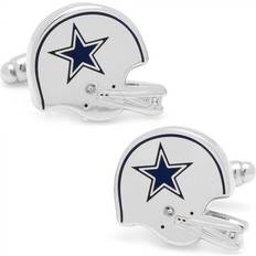 Cufflinks Inc Retro Dallas Cowboys Helmet Cufflinks - Silver/Blue