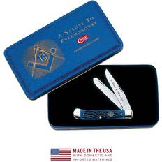 Case Cutlery W. R. Co Masonic Blue Bone Pocket Knife