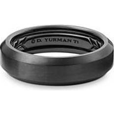 Beveled Band Ring - Black