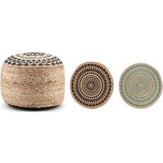 Dkd Home Decor Puf Jute Sittepuff 40cm 2st