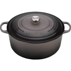 Other Pots Le Creuset Oyster Signature Cast Iron Dutch with Lid