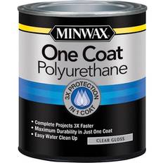 Car Care & Vehicle Accessories Minwax One Coat Polyurethane Clear Gloss Water-based Polyurethane