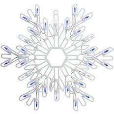 Christmas Lamps Northlight 15" Pure White Snowflake Silhouette Christmas Lamp