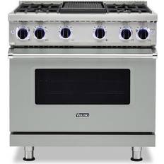 Induction Ranges Viking VGR73624GAG 36" Professional Liquid Propane Range Gray