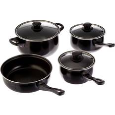 Brentwood 3 Piece Carbon Steel Saucepan Set