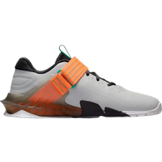Velcro Gym & Training Shoes Nike Savaleos - Grey Fog/Dark Smoke Grey/Total Orange/Clear Emerald