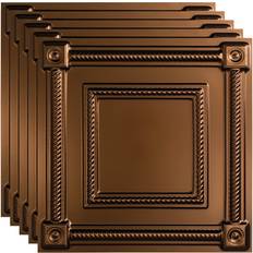 Fasade Coffer 24-in x 24-in 5-Pack Oil-Rubbed Bronze Patterned 15/16-in Drop Ceiling Tile PL6126