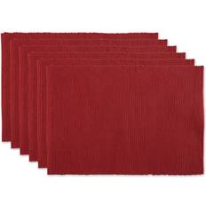 DII Basic Everyday Ribbed Place Mat Gray, Brown, White, Black, Natural, Red, Pink, Blue, Purple, Green (48.3x33)