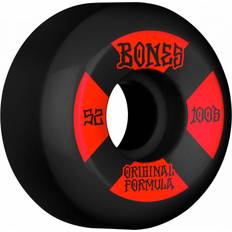 Bones 100's OG Formula V5 Sidecut Skateboard Wheels black/red #4 (100a) 52mm black/red #4 100a 52mm
