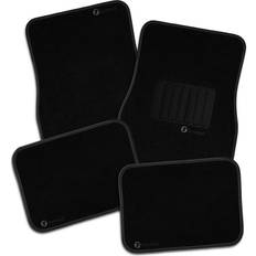 Car Care & Vehicle Accessories ZONETECH Black Full Carpet All Weather Heavy Duty Vehicle Car Floor Mats 4Pcs.