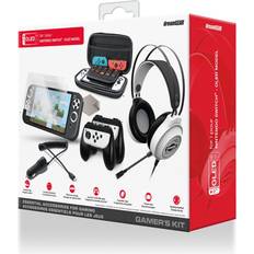 Schutz & -Aufbewahrung Dreamgear Gamers Kit for Switch OLED: Wired Gaming Headset with 50mm Drivers, 2Screen Protectors, Ergonomic Grip, Switch OLED Travel Case, Joy-Con