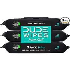 Dude Mint Chill Flushable Wipes 3-pack