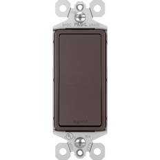 Legrand Switches Legrand radiant 15 Amp 120 Volt Single-Pole Decorator/Rocker Light Switch, Dark Bronze