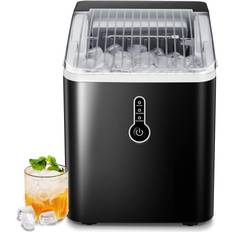 Portable Nugget Ice Maker, Countertop,7 Mins Pellet  ice,Self-Cleaning,35lbs/24H