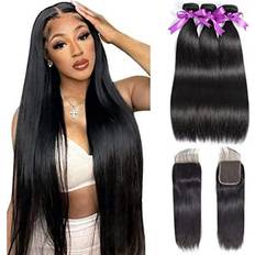 Stick Hair Extensions Wowqueen Straight Bundles 3-pack Natural Black